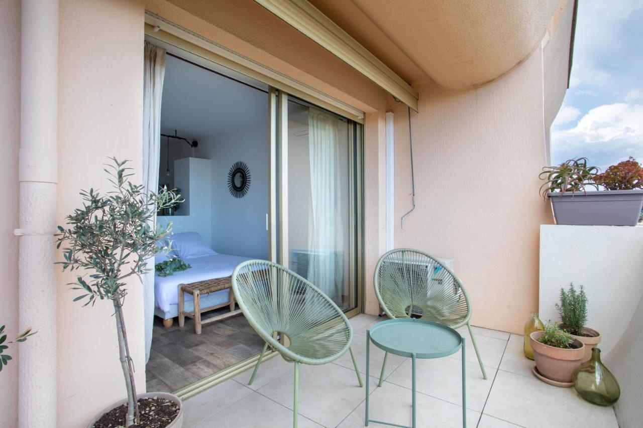 Vue Mer, Terrasse Et Parking Prive Antibes Kültér fotó